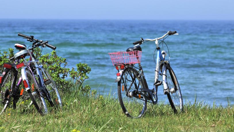 Cykel ved vandet i Hejlsminde -DestinationTrekantomraadet