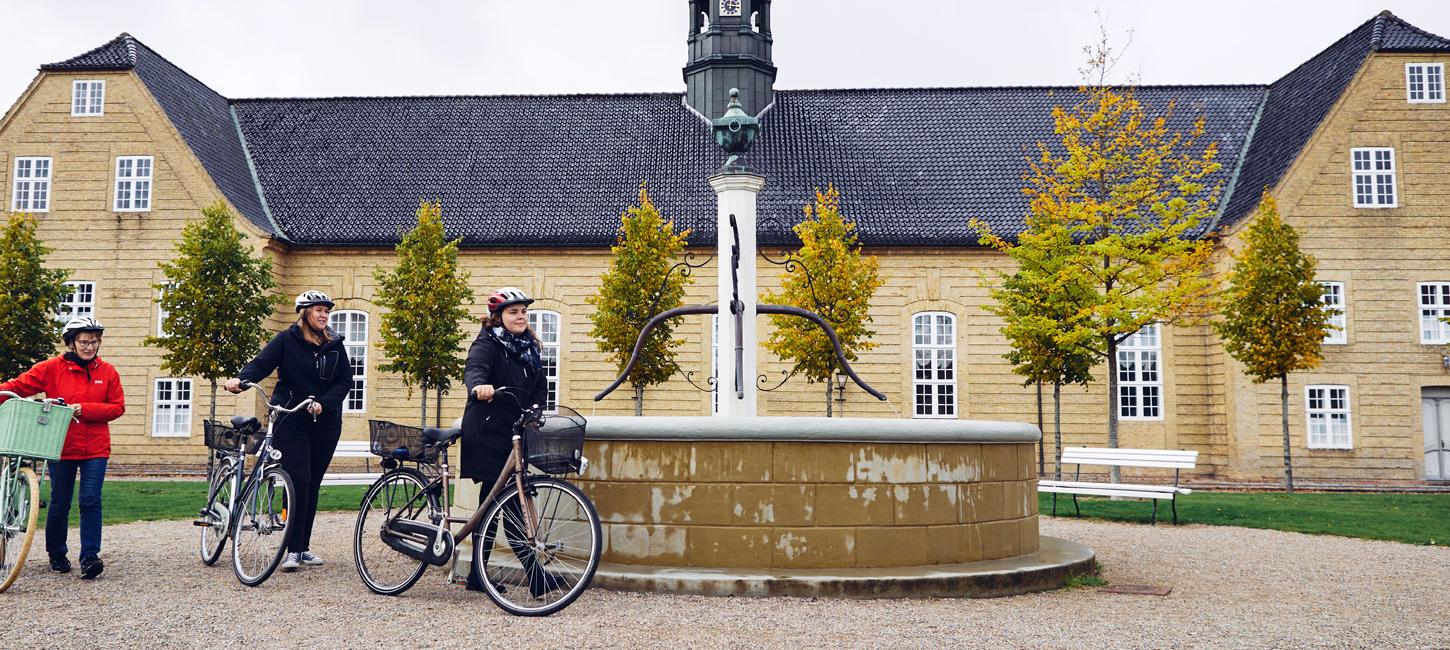 Cykelister i Christiansfeld